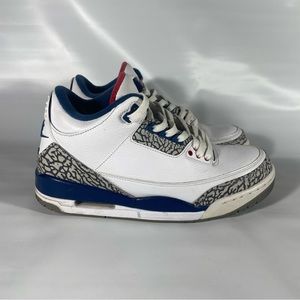 Mens Nike Air Jordans 3 Retro Size 8 True Blue